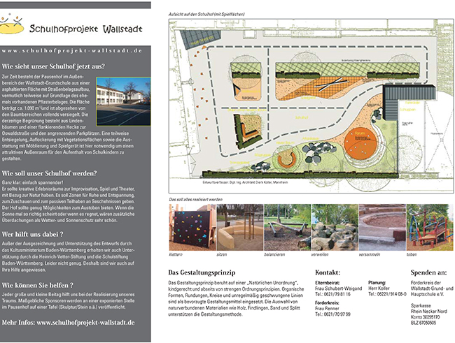 Architekturbüro Dierk Koller - Schulhofgestaltung MA-Wallstadt